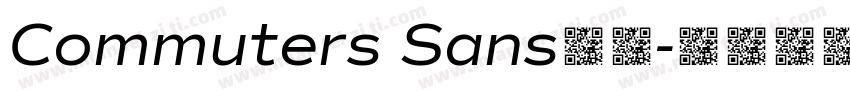 Commuters Sans字体字体转换